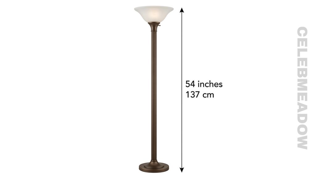 Torchiere Floor Lamp That Is 54 Inches Long