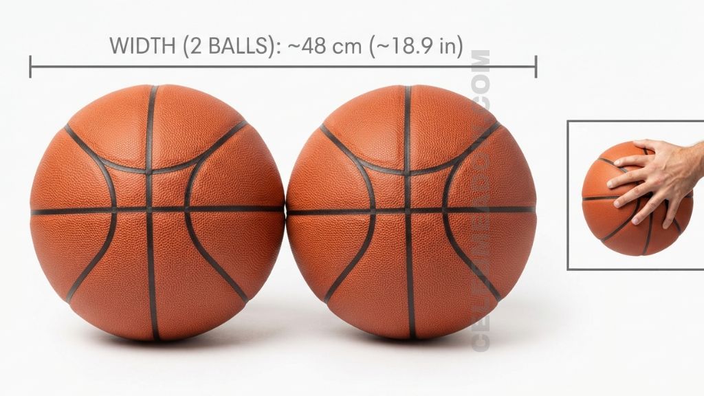 Two Basketballs 50 cm big
