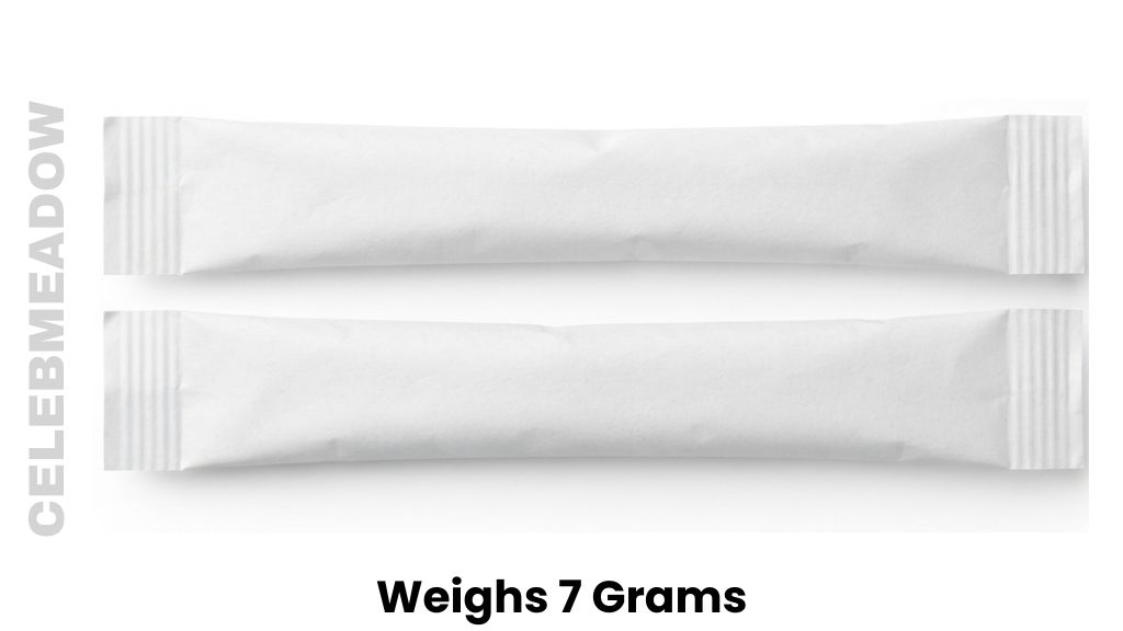 Two Coffee Shop Sugar Packets Weighs 7 Grams