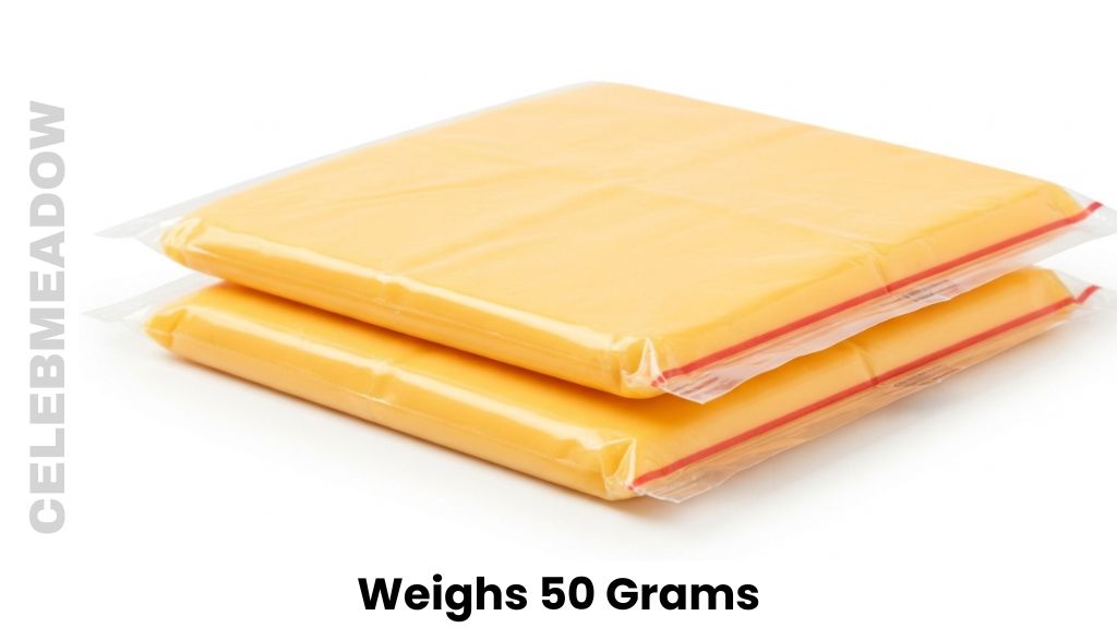 Two Kraft American Cheese Singles Weigh 50 Grams