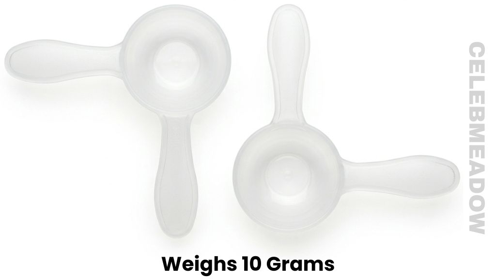 Two Plastic Coffee Scoops Weighs 10 Grams