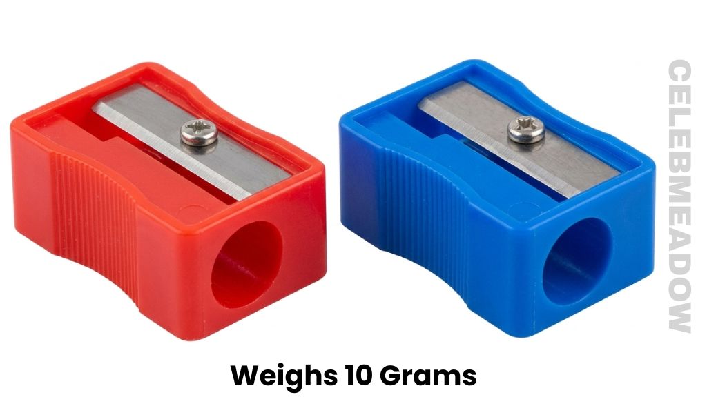 Two Plastic Pencil Sharpeners Weighs 10 Grams