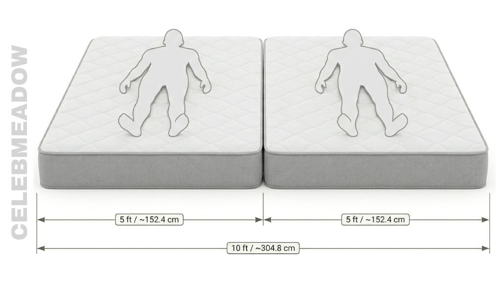 Two Queen Mattresses Side by Side That Is 10 Feet Long