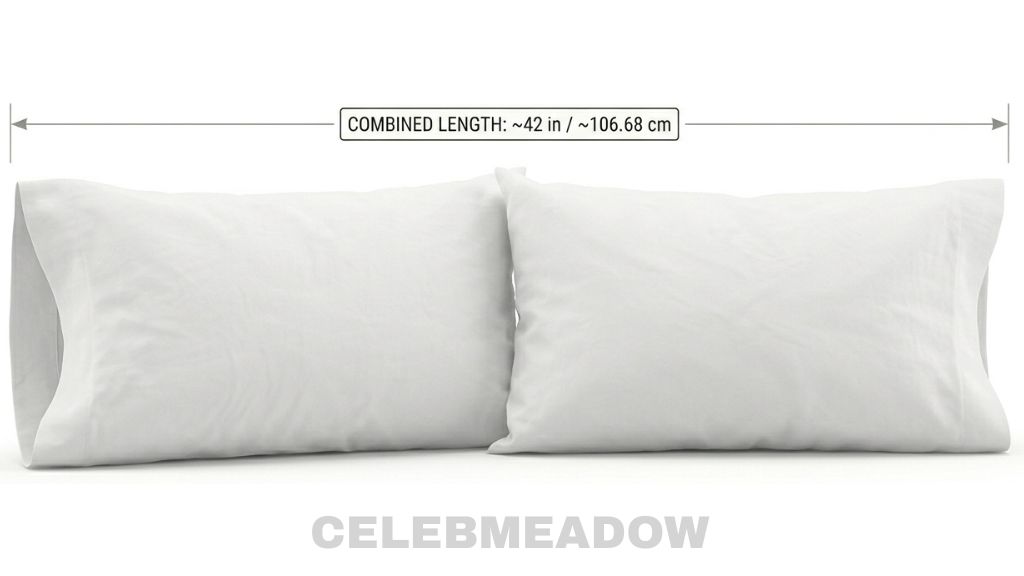Two Queen Pillowcases End to End (Length) That Is 42 Inches Long