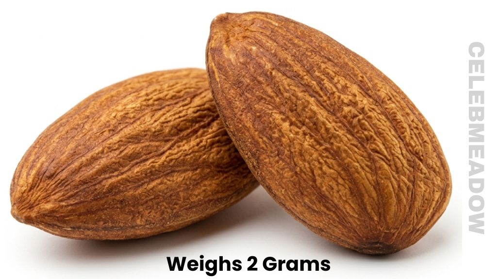 Two Roasted Almonds Weighs 2 Grams