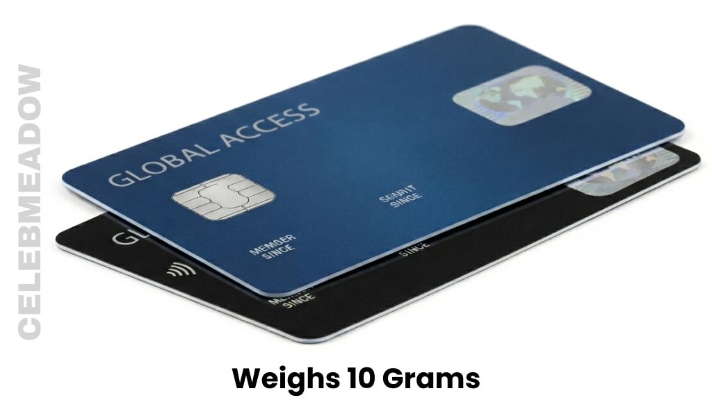Two Standard Plastic Credit Cards Weighs 10 Grams