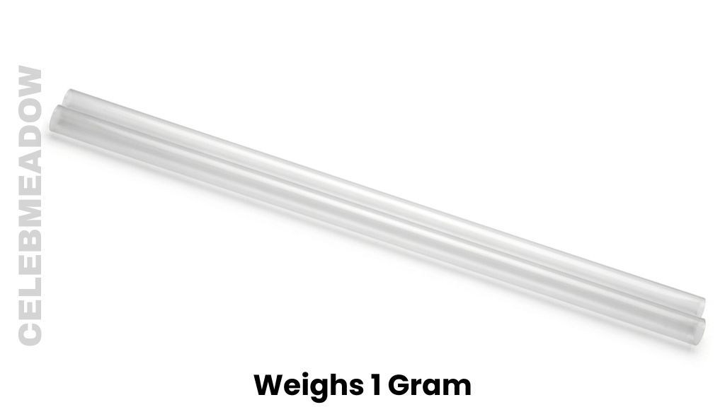 Two Standard Plastic Drinking Straws Weighs 1 Gram