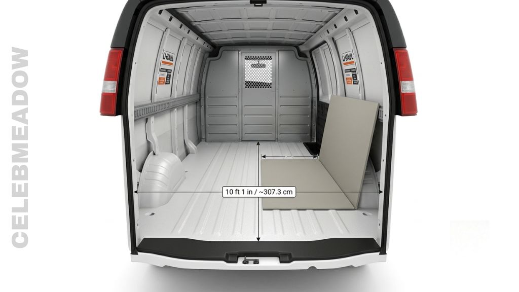 U-Haul Cargo Van Interior That Is 10 Feet Long