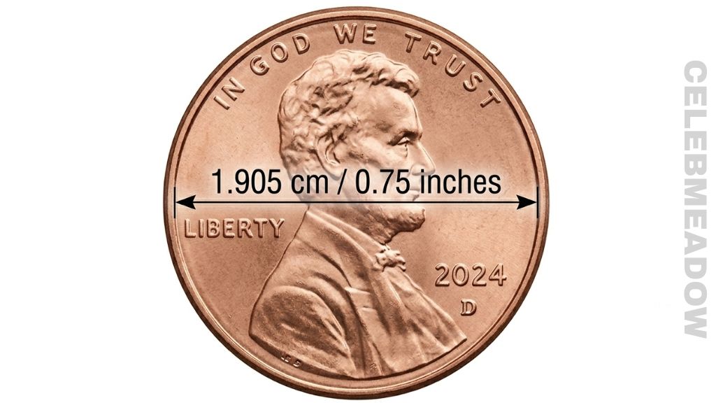 US One-Cent Coin That Is 2 cm Big