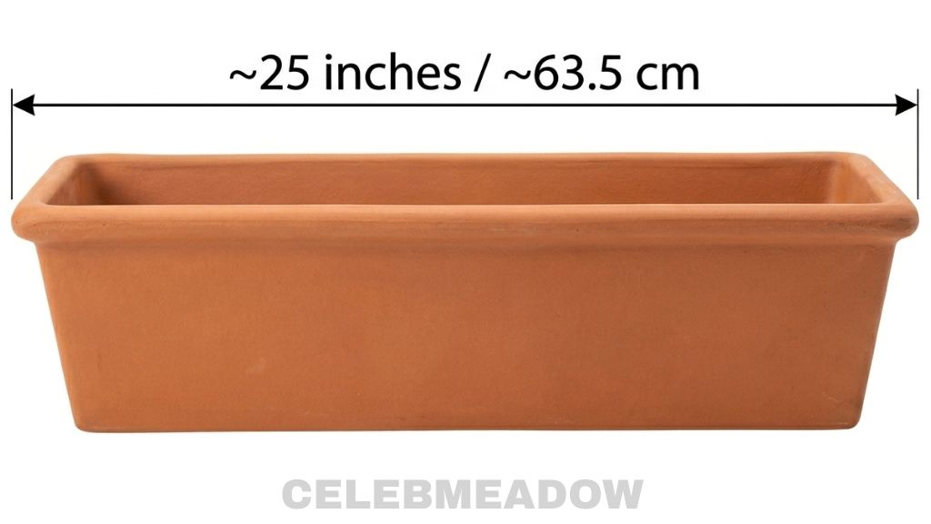 Window Box Planter (Length) that is 25 Inches Long