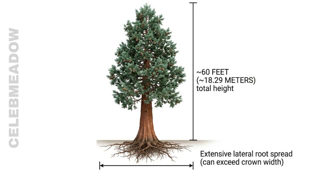 Young Giant Sequoia That Is 60 Feet Big