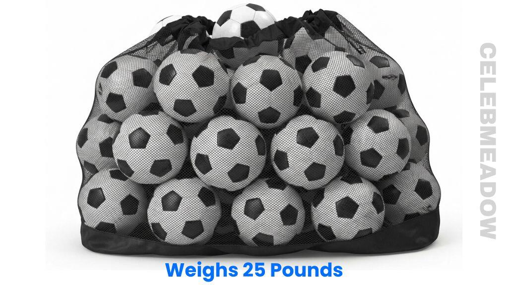 25 Official Size 5 Soccer Balls Weighs 25 Pounds