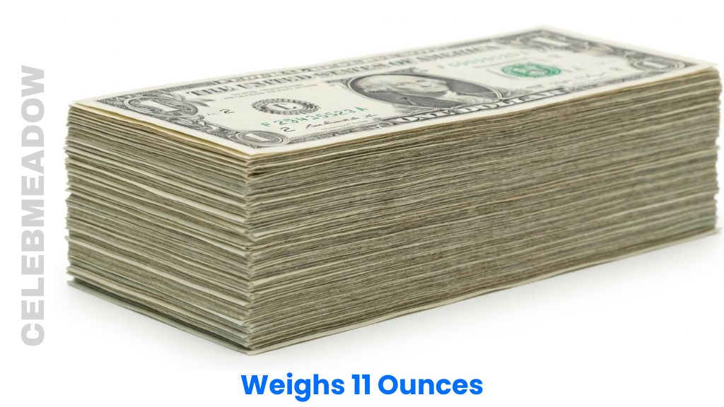 310 United States Dollar Bills Weighs 11 Ounces