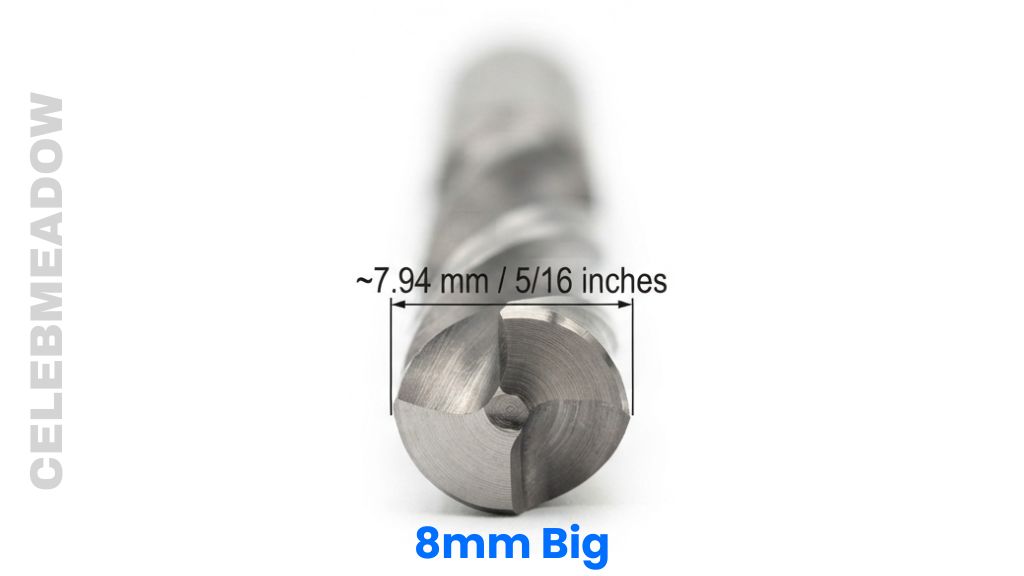 5/16-Inch Drill Bit That Is 8mm Long