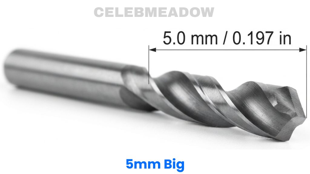 5mm Twist Drill Bit That Is 5mm Big or Long