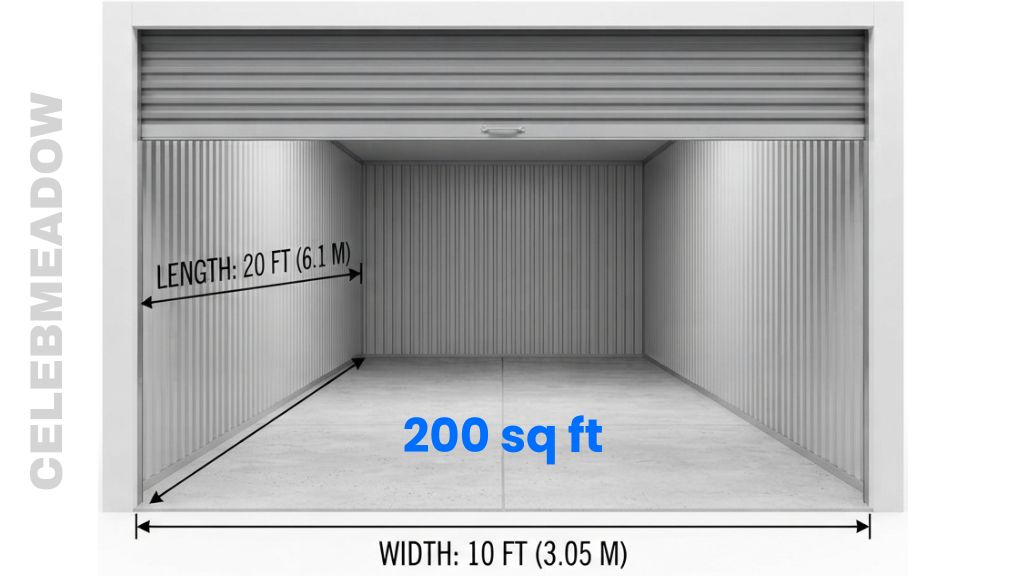A 10×20 Large Self-Storage UnitThat Are 200 sq ft