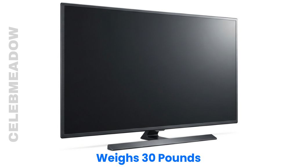 A 50-Inch LED Television Weigh 30 Pounds