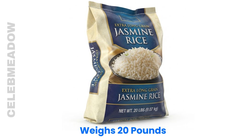A Bulk Bag of Jasmine or Basmati Rice Weighs 20 Pounds