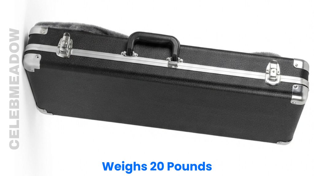 A Cased Electric Guitar Weigh 20 Pounds