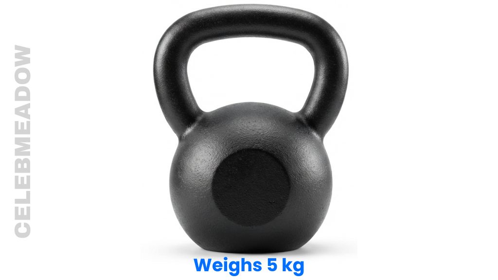 A Cast Iron 5 kg Weigh Kettlebell