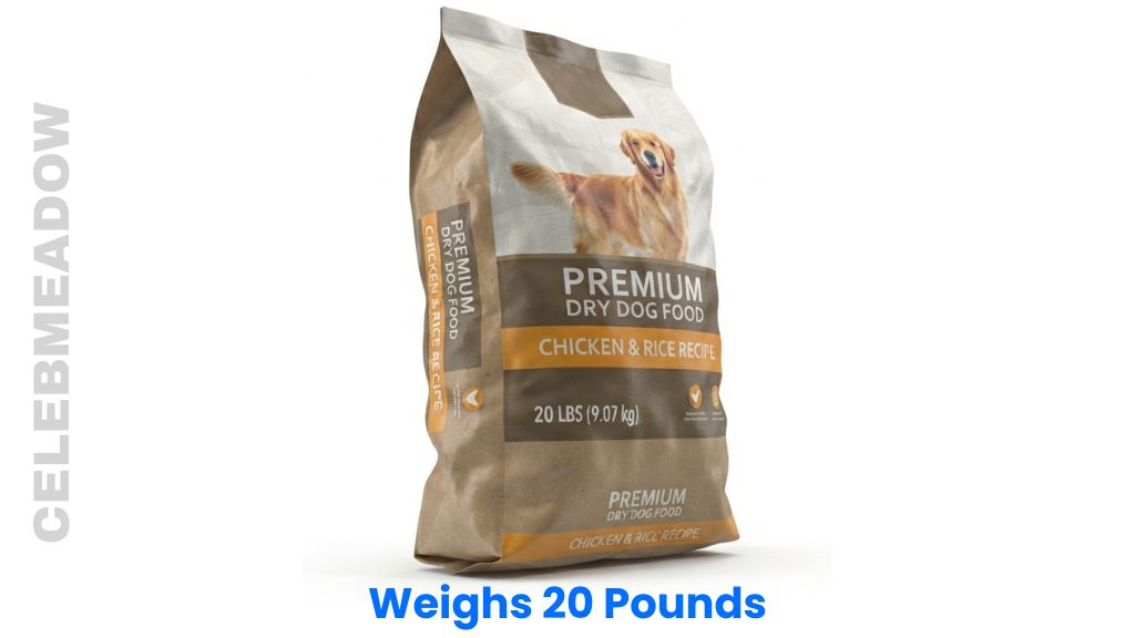 A Large Bag of Dry Dog Food Weigh 20 Pounds