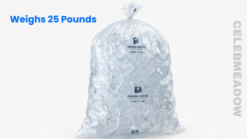 A Large Bag of Ice Weigh 25 Pounds