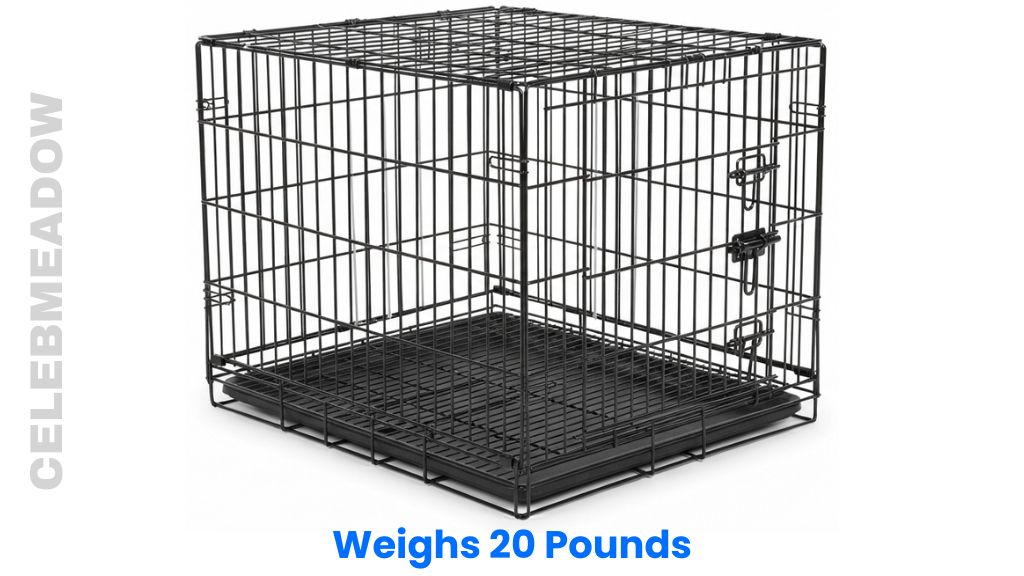 A Medium-Sized Wire Dog Crate Weigh 20 Pounds