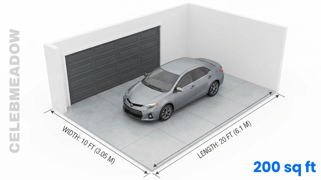 A One-Car Garage That Is 200 sq ft