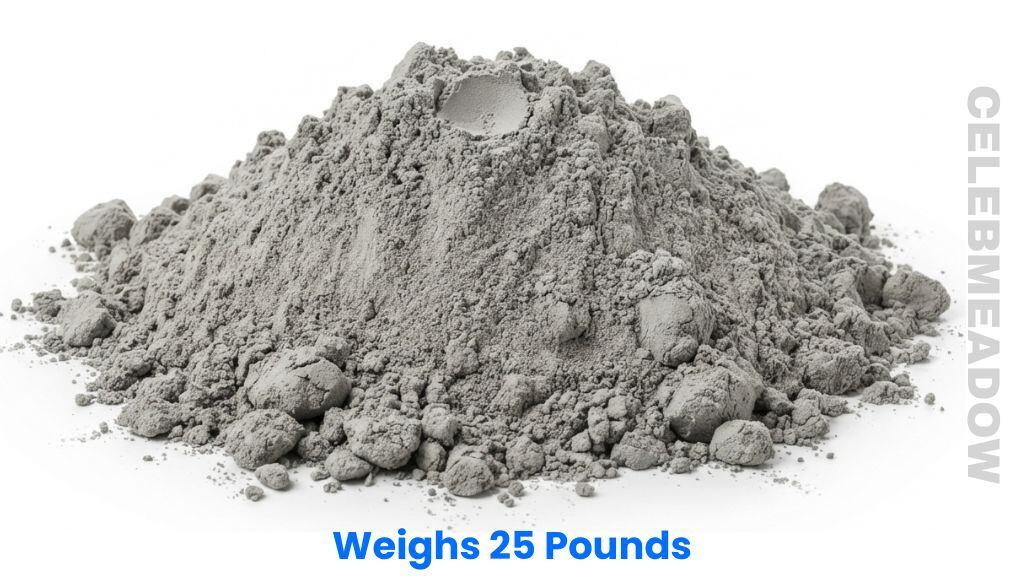 A Quarter of a Standard Bag of Cement Weigh 25 Pounds