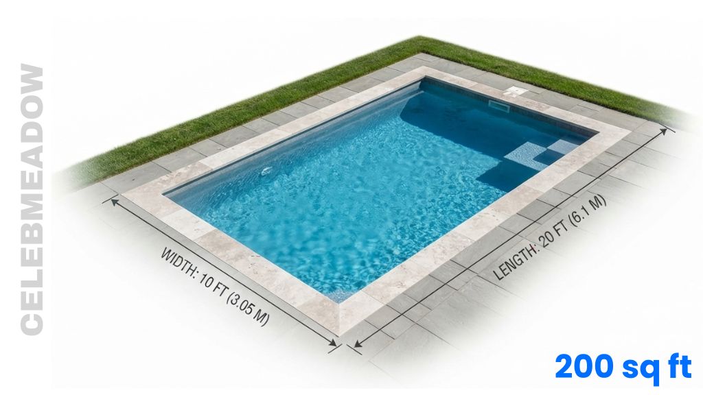 A Small Backyard Plunge Pool That Are 200 sq ft