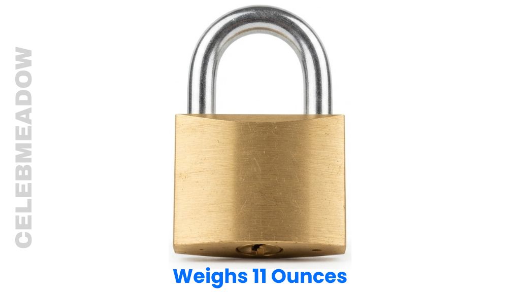 A Solid Brass Padlock Weigh 11 Ounces
