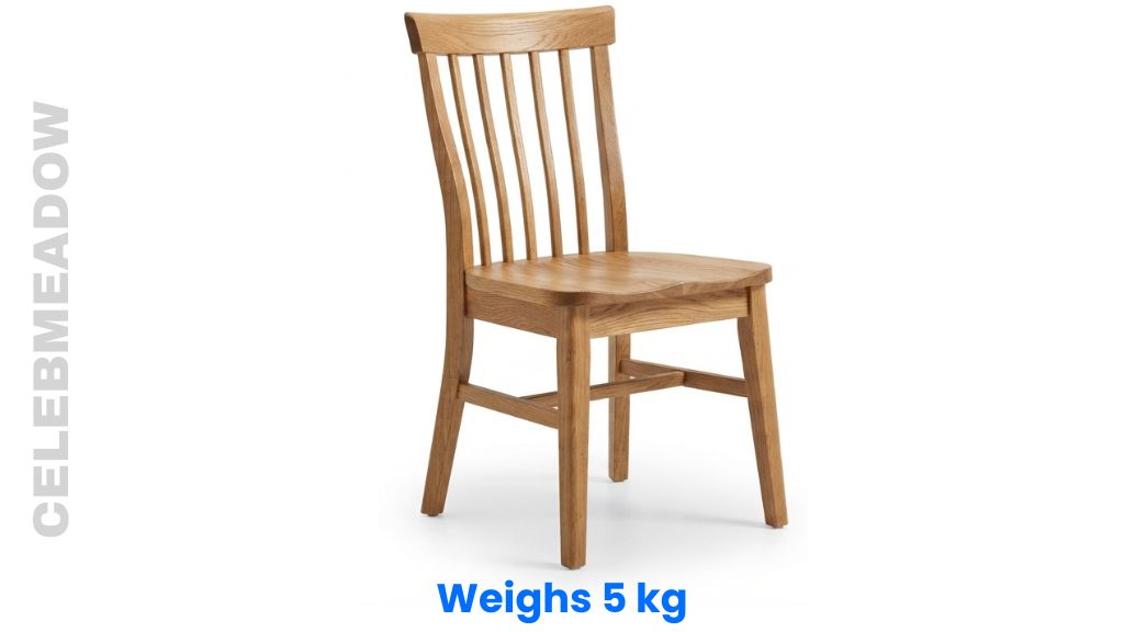 A Solid Oak Wooden Dining Chair Weigh 5 kg