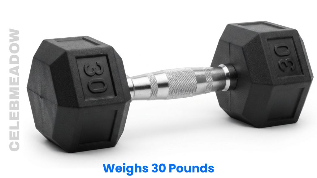 A Standard 30-Pound Dumbbell Weigh 30 Pounds