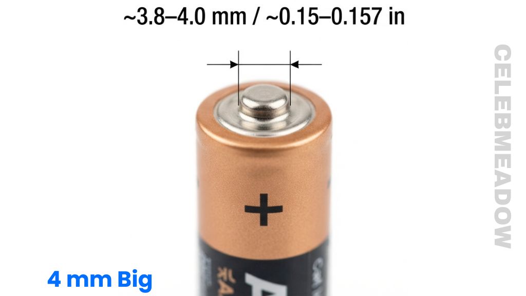 AAA Battery Positive Terminal That Is 4mm Big