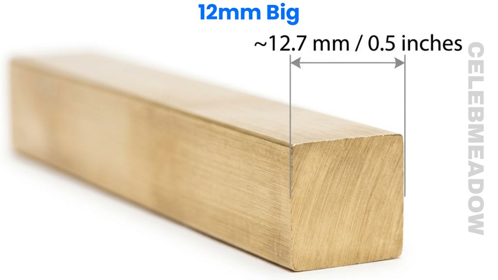 Brass Square Rod That Is 12 mm Big