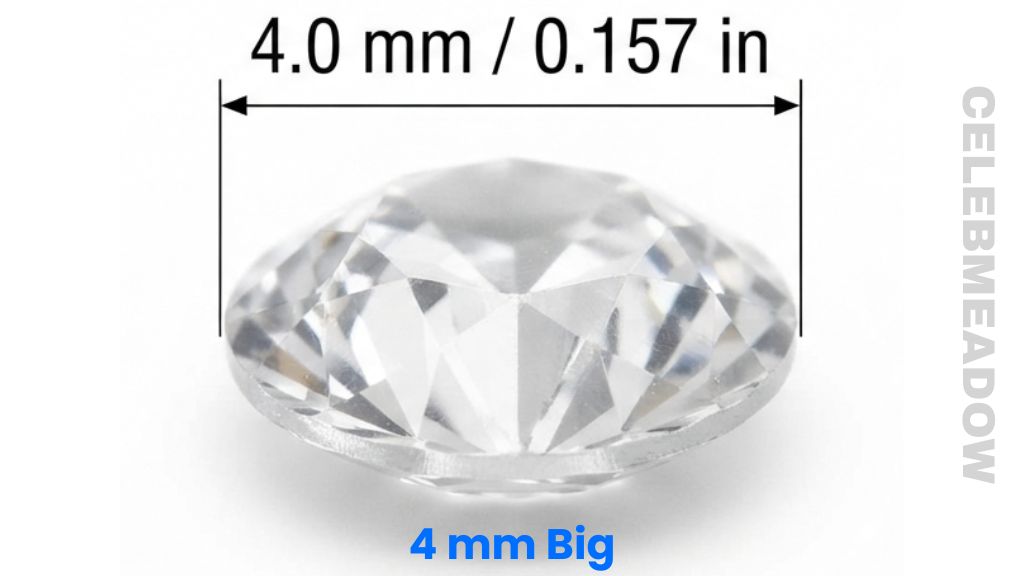 Flatback Rhinestone That Is 4mm Big or Long
