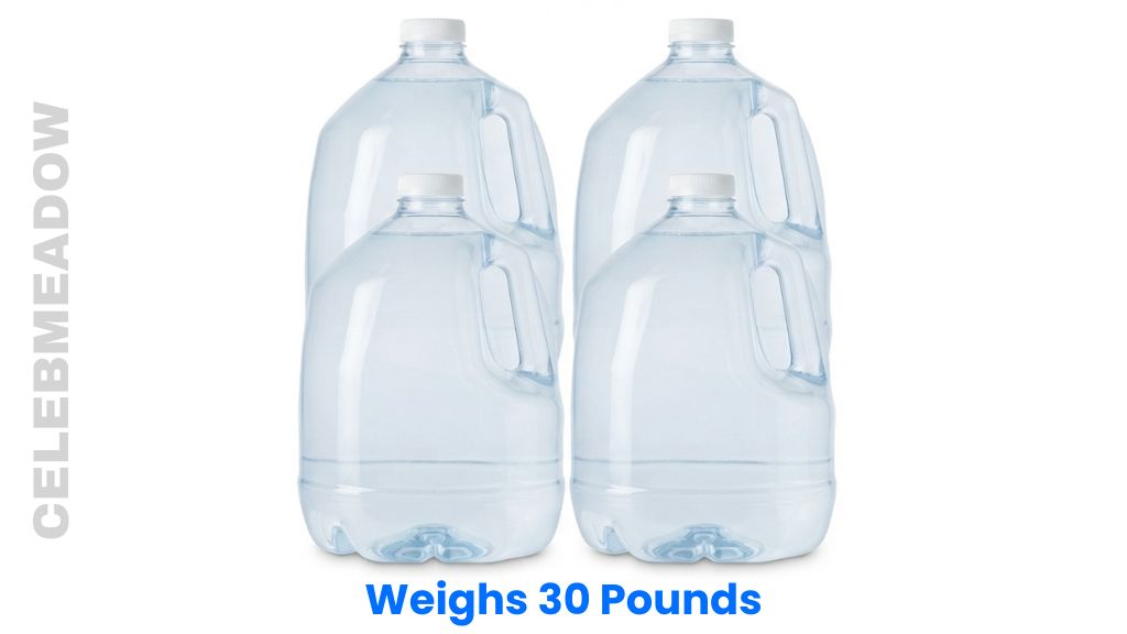 Four Gallons of Water Weighs 30 Pounds