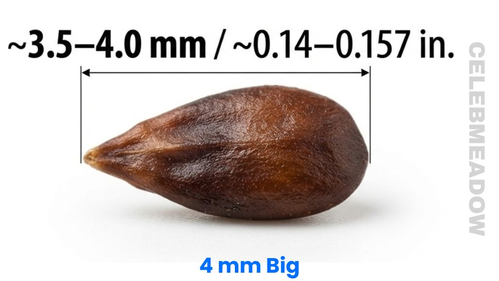 Fresh Apple Seed That Is 4mm Big