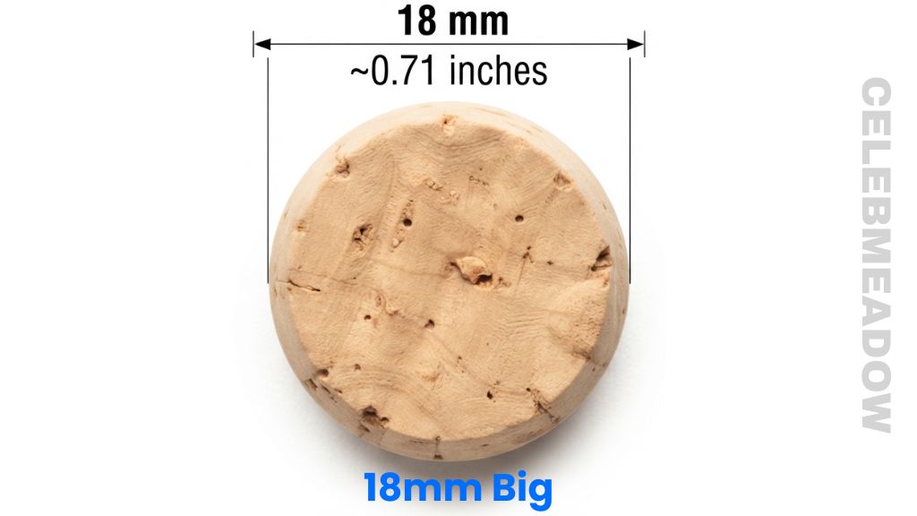 Glass Wine Bottle Cork That Is 18mm Long