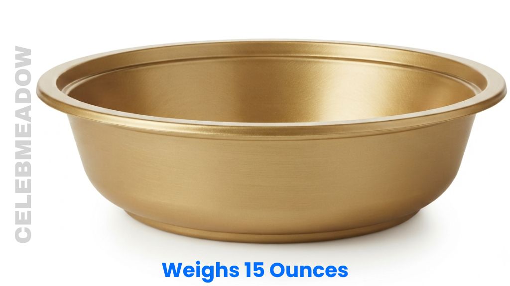 Gold-Plastic Premium Soup Bowl Weigh 15 Ounces