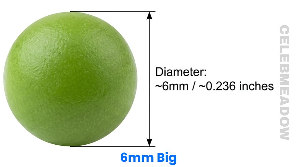 Green Pea That Is 6mm Big
