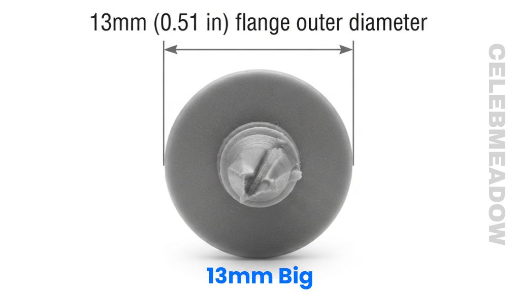 Heavy-Duty Drywall Anchor Lip That Is 13mm Long