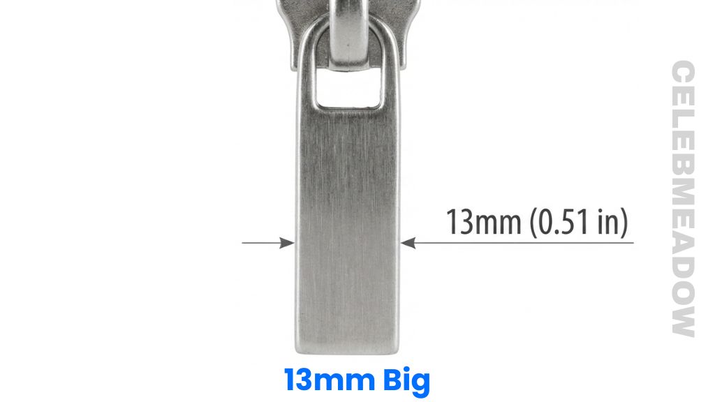 Heavy-Duty Zipper Pull Tab That Is 13mm Big