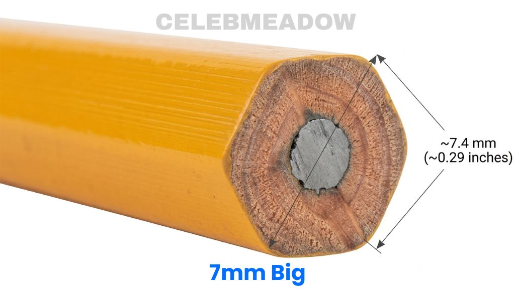 Hexagonal Pencil Thickness That Is 7mm Long