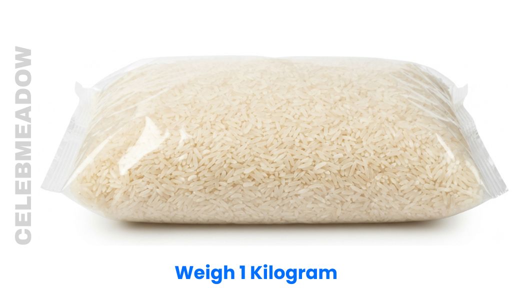 How much is 1 kg: a 1 kg bag of dry long-grain white rice