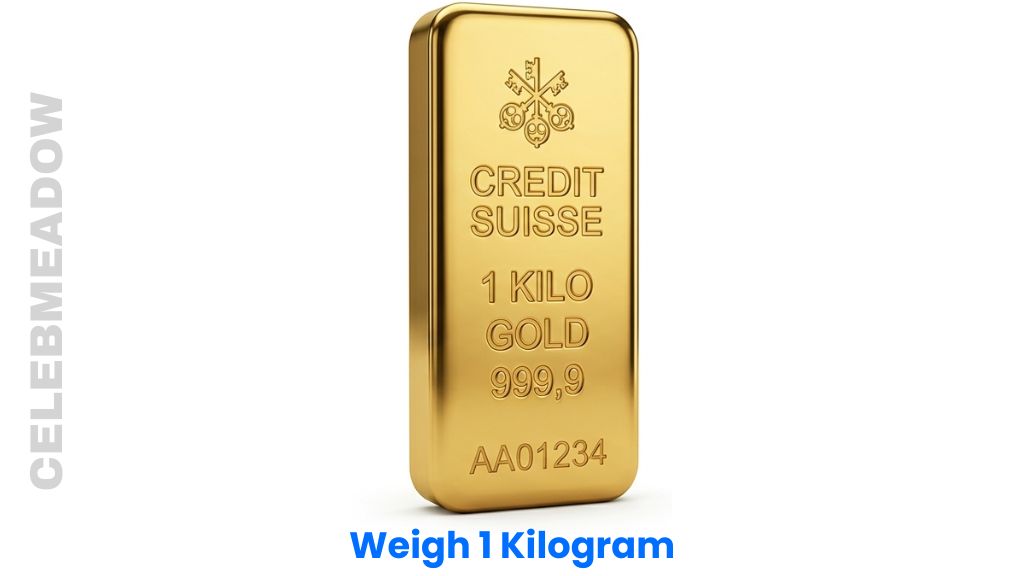 How much is 1 kg: a 1 kg gold or silver bullion bar