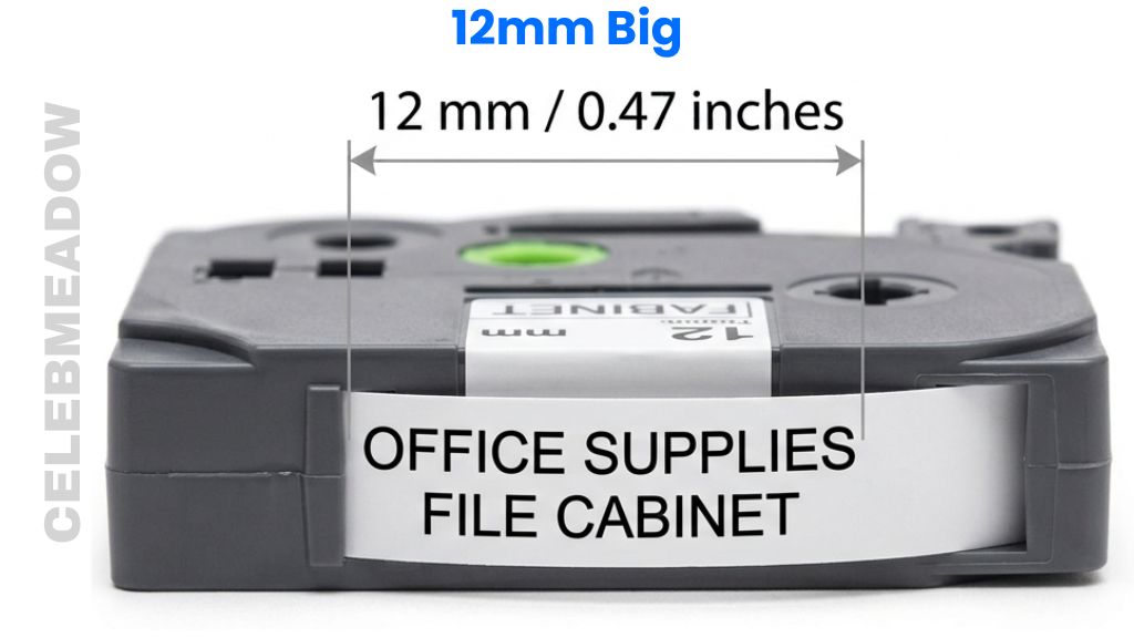 Label Maker Tape That Is 12 mm Big