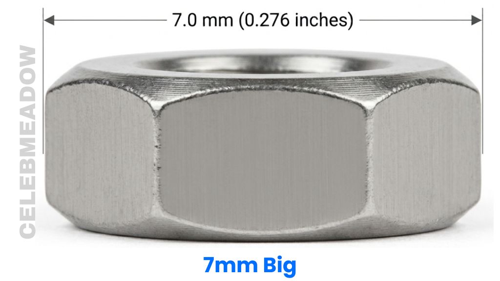 M4 Hex Bolt Head That Is 7mm Big