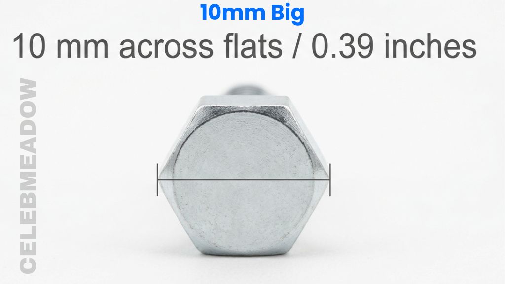 M6 Bolt Hex Head That Is 10mm Big