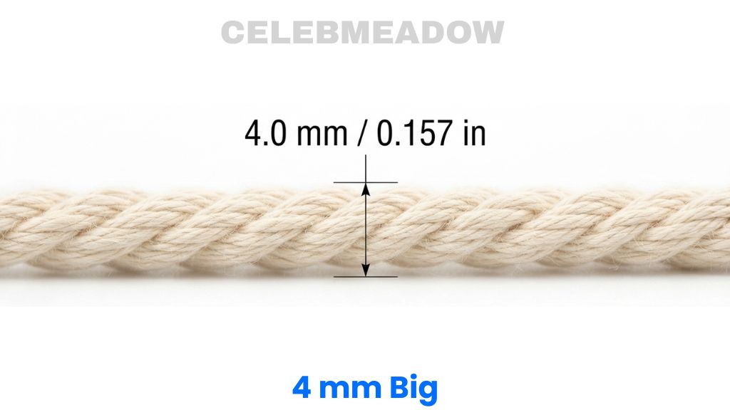 Macrame Cotton Cord That Is 4mm Big